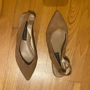 Steve Madden Pointed Toe Nude Flats, 6,5 M